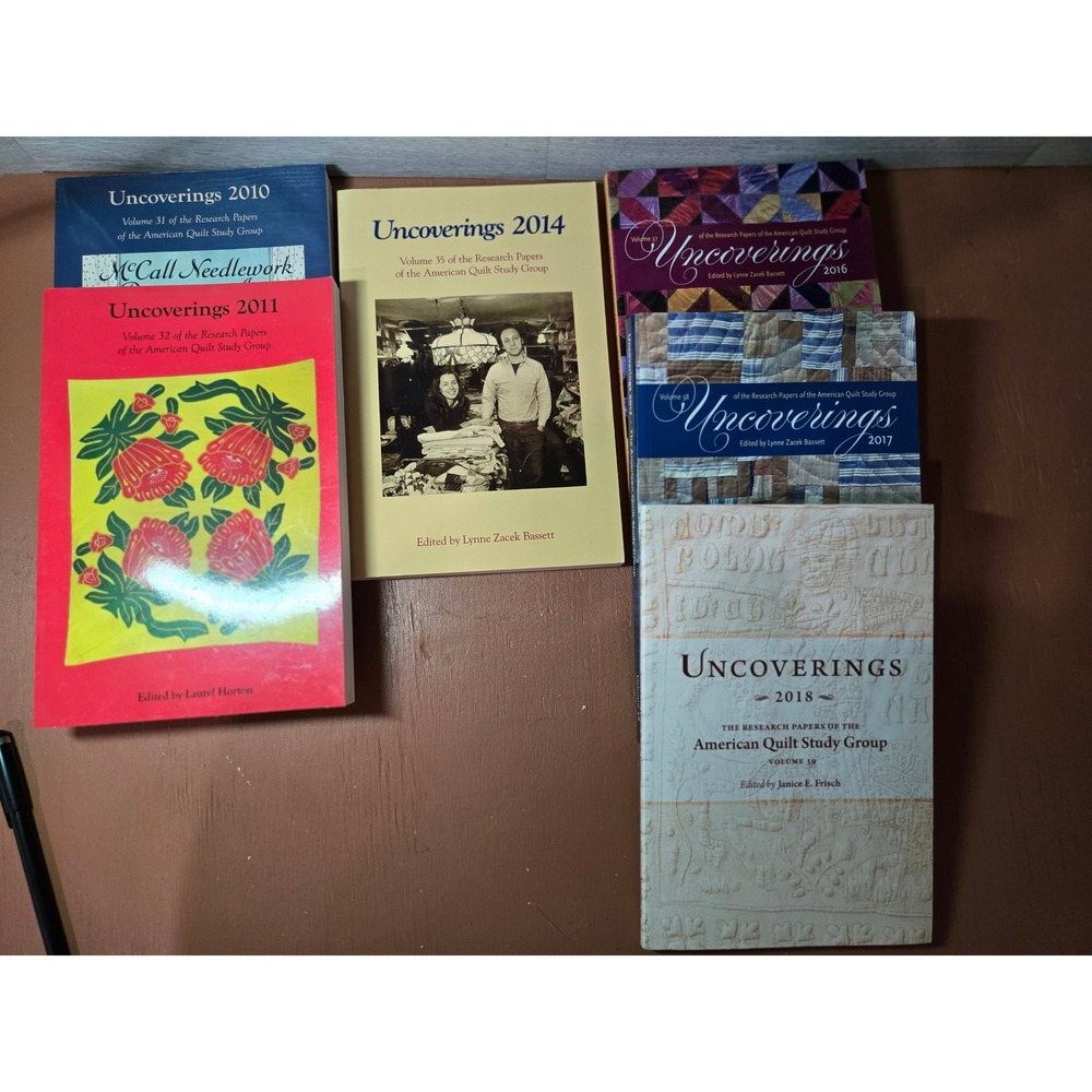 Uncoverings American Quilt Study Group Research Papers 6 Book Bundle 2010-2018